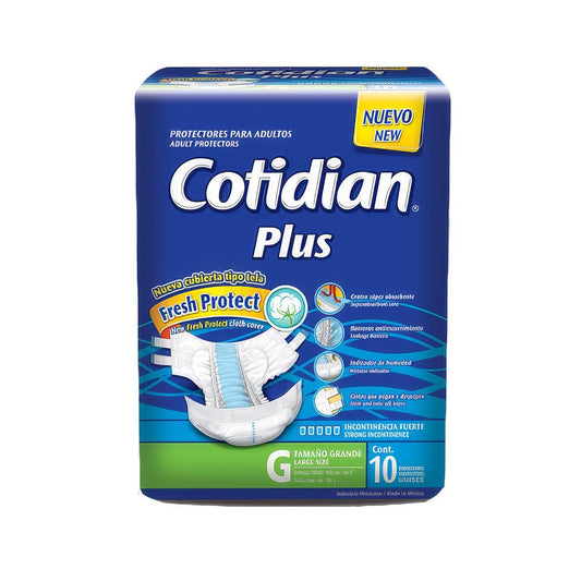 Pañal para Adulto Cotidian Plus - Talla G (10 Unidades) - Juby Care