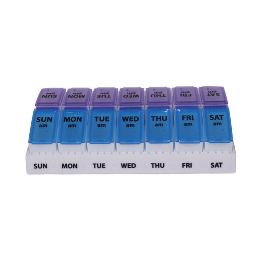 Pastillero azul/morado grande - Juby Care
