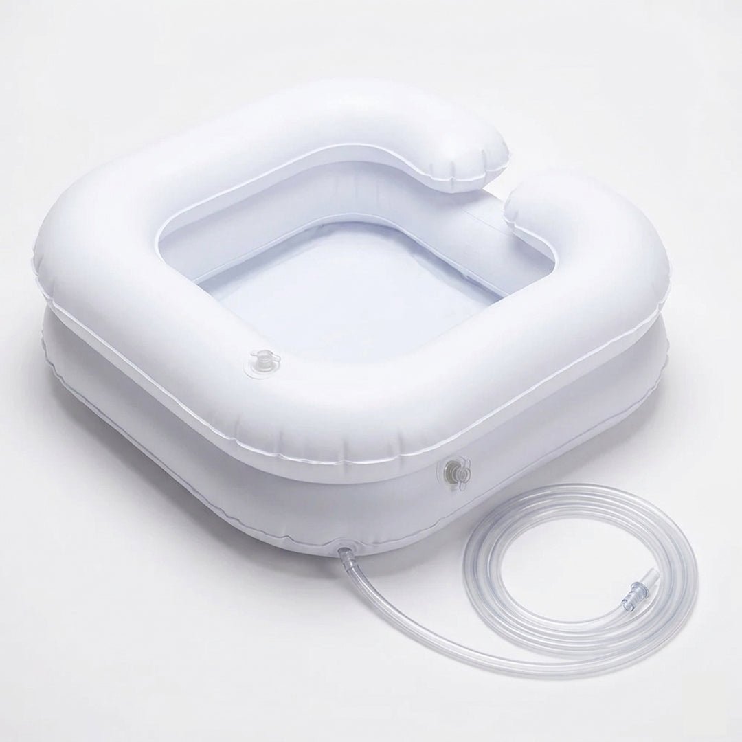 Lava cabezas Inflable Ergonómico para Cama - Juby Care