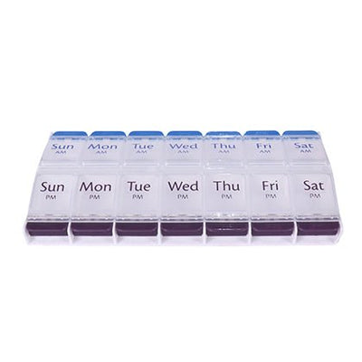 Pastillero semanal AM/PM: Organizador de medicación diario