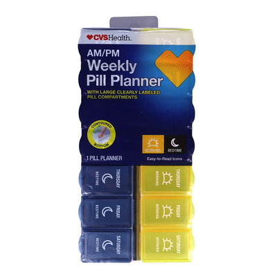 Pastillero con iconos día y noche