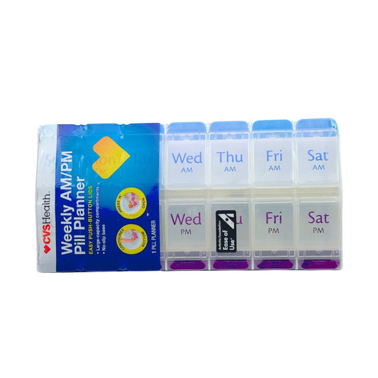 Pastillero semanal AM/PM: Organizador de medicación diario - Juby Care