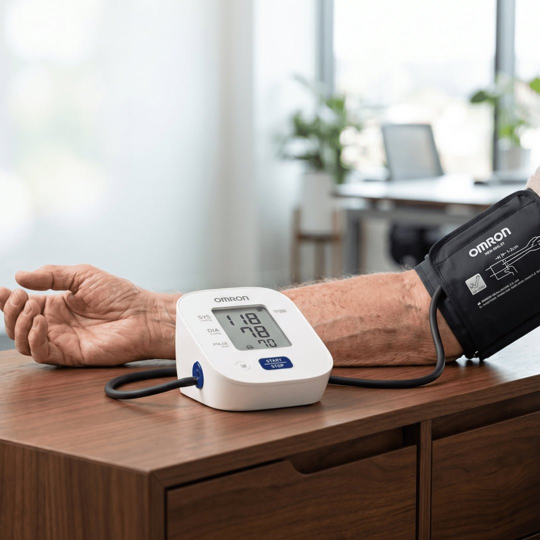 Tensiómetro de brazo digital: Monitoreo de presión y pulso - Juby Care